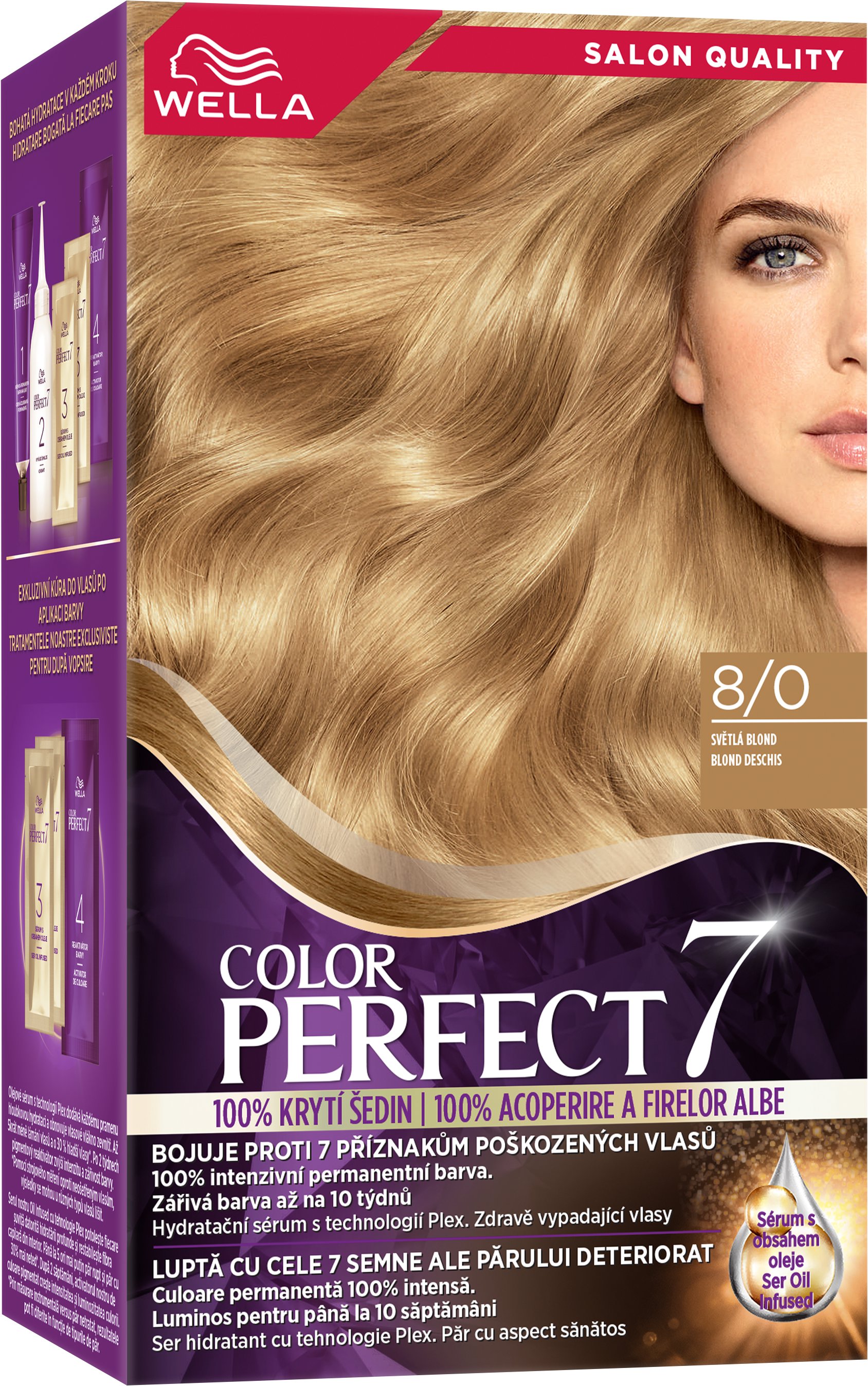 WELLA Color Perfect 8/0 Světlá blond 135 ml