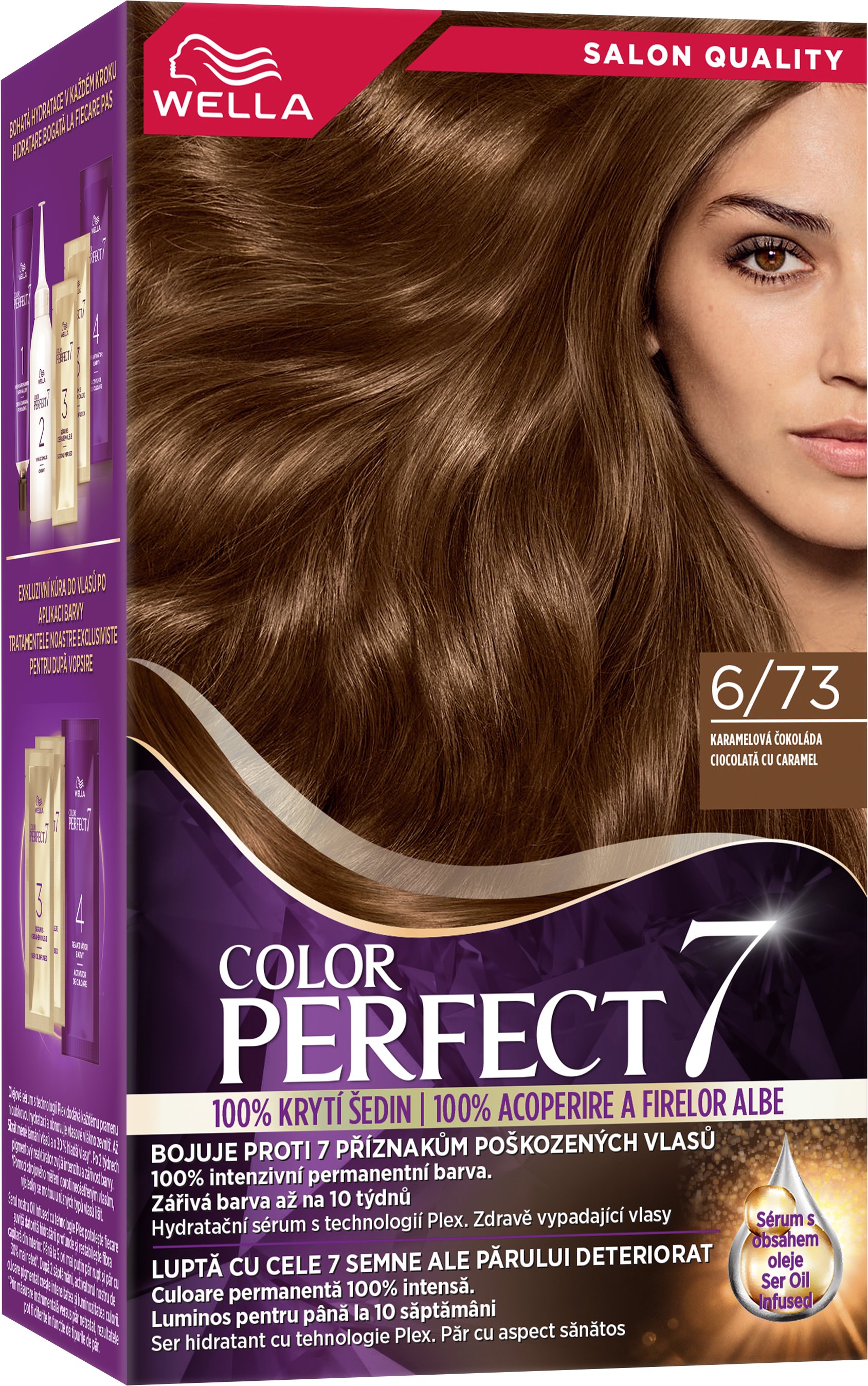WELLA Color Perfect 6/73 Karamelová čokoláda 135 ml