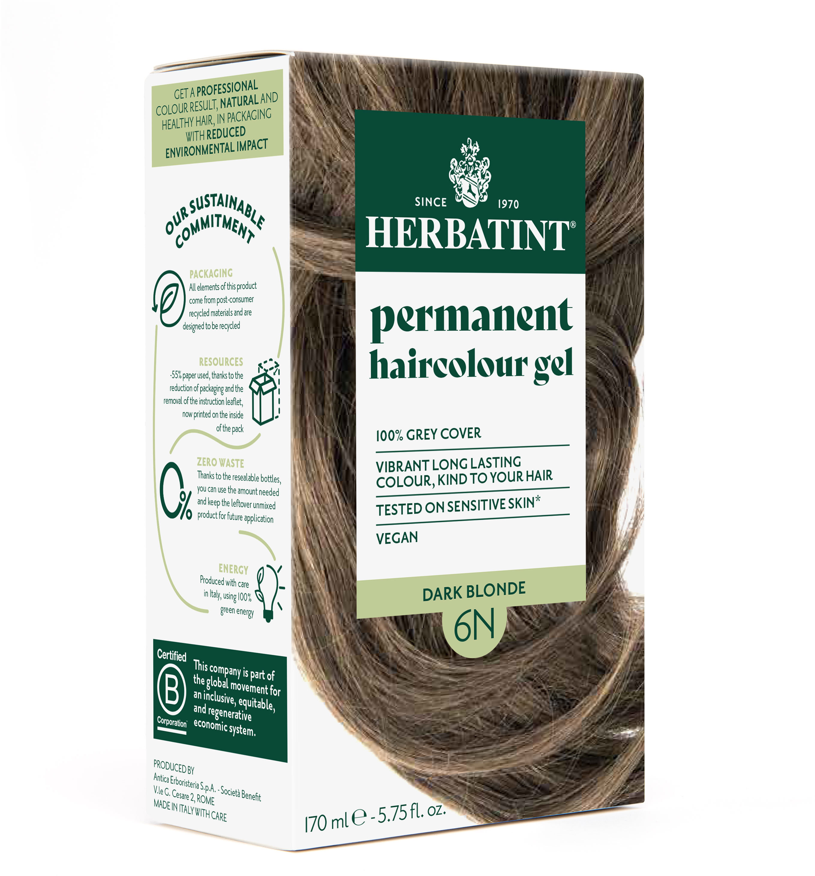 HERBATINT 6N tmavá blond 170 ml