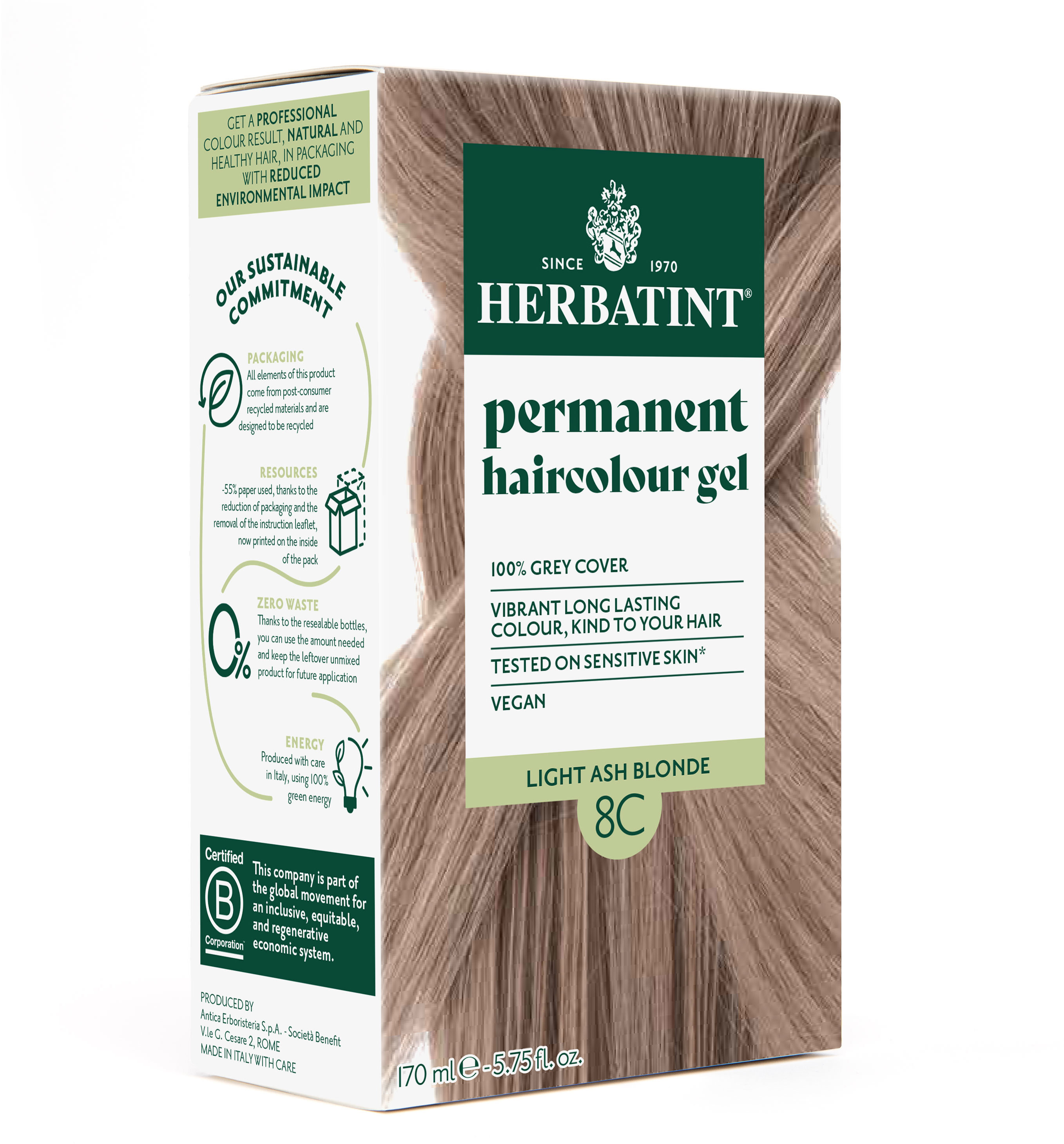 HERBATINT 8C světle popelavá blond 170 ml