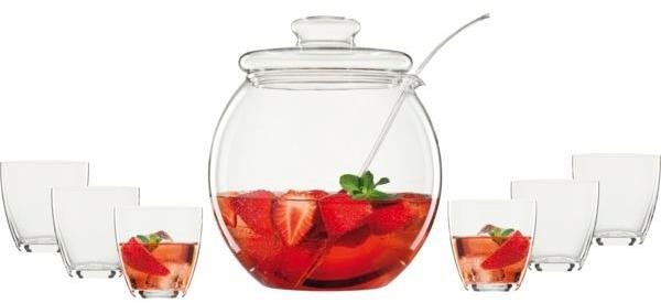 Bohemia Cristal Bowle set Libera 9 ks