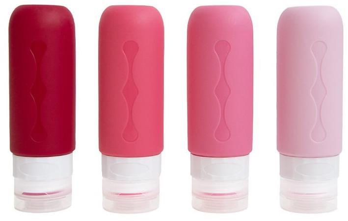 Kufryplus Cestovní silikonové lahvičky 90 ml XND12, sada 4 ks