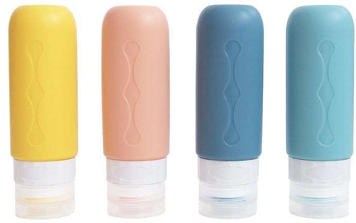 Kufryplus Cestovní silikonové lahvičky 90 ml XND14, sada 4 ks