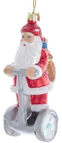 KURT ADLER Vánoční ozdoby - Santa na Segwayi
