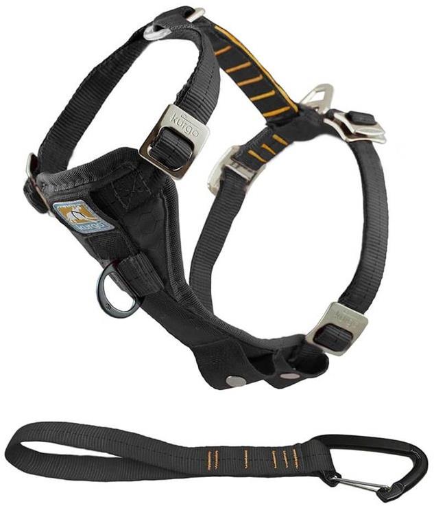 Kurgo True Fit Enhanced Strenght Bezpečnostní postroj pro psy s autopásem černý M