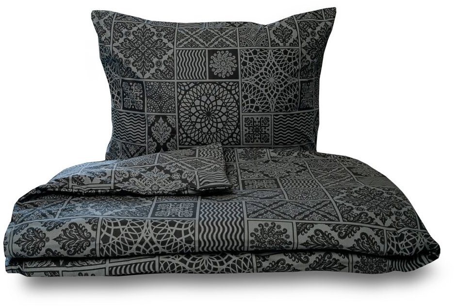 Kvalitex Povlečení bavlna renforcé 1+1, 140 × 220, 70 × 90 cm Tokyo černé