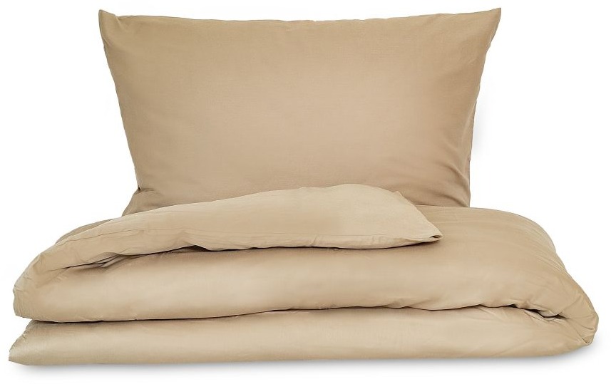 Kvalitex Saténové povlečení LUXURY COLLECTION 140 × 200, 70 × 90 cm béžové
