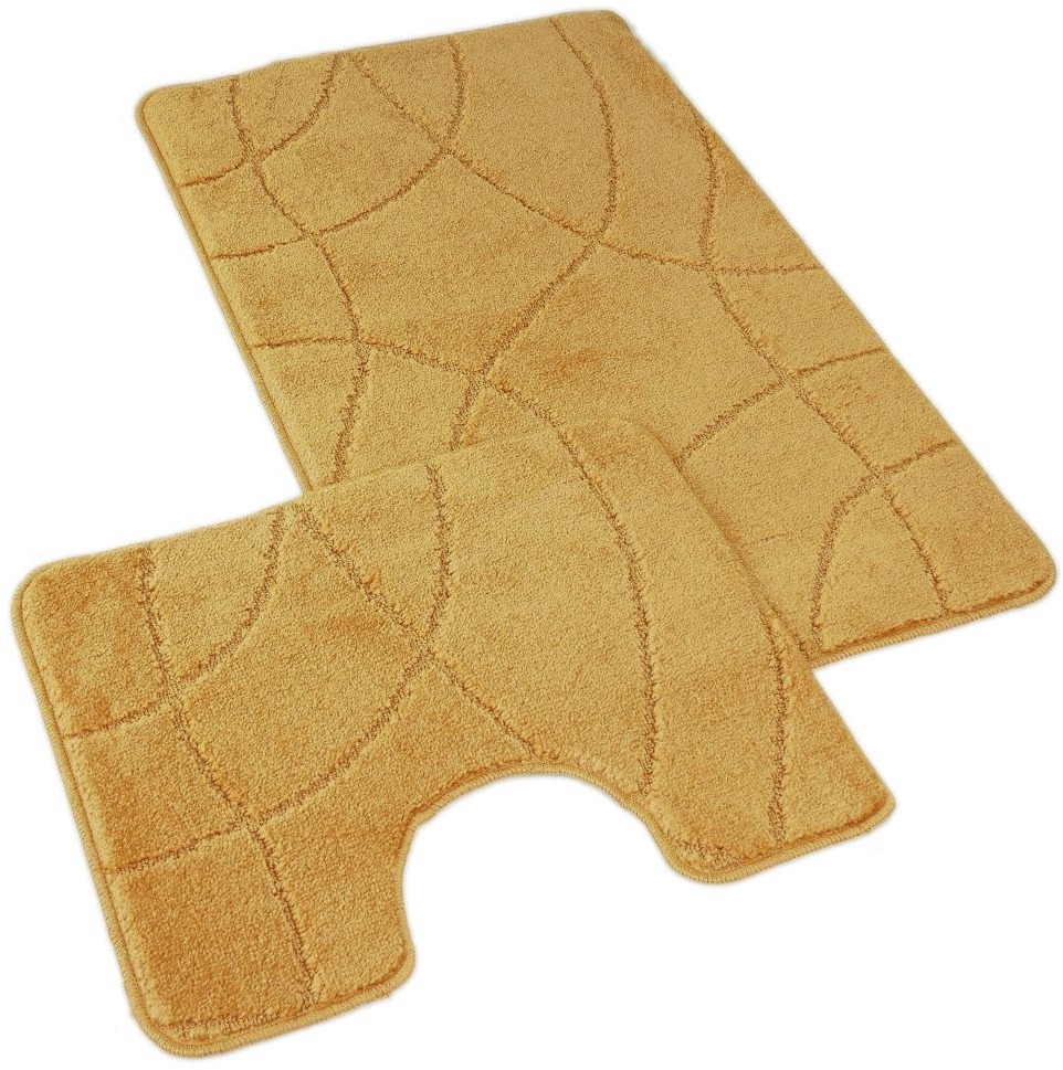 Kvalitex Koupelnová a WC předložka 60 × 100, 50 × 60 cm labyrint zlatá