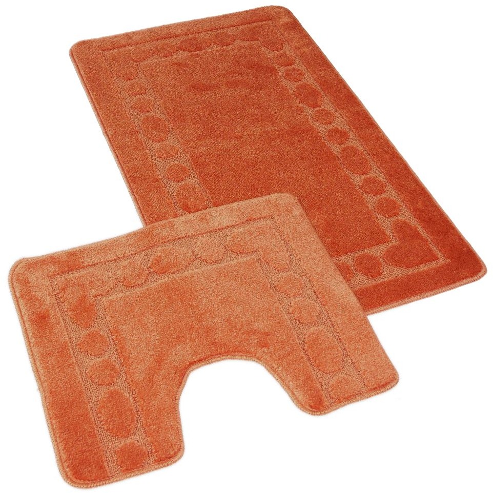 Kvalitex Koupelnová a WC předložka 60 × 100, 50 × 60 cm rám terra