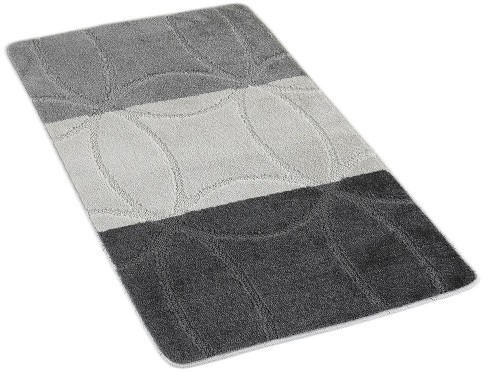 Kvalitex Koupelnová předložka 60 × 100 cm geometrie šedá