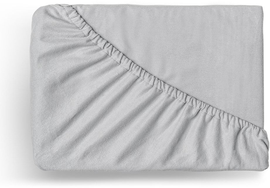 Kvalitex Flanelové napínací prostěradlo 90 × 200 cm, světle šedé