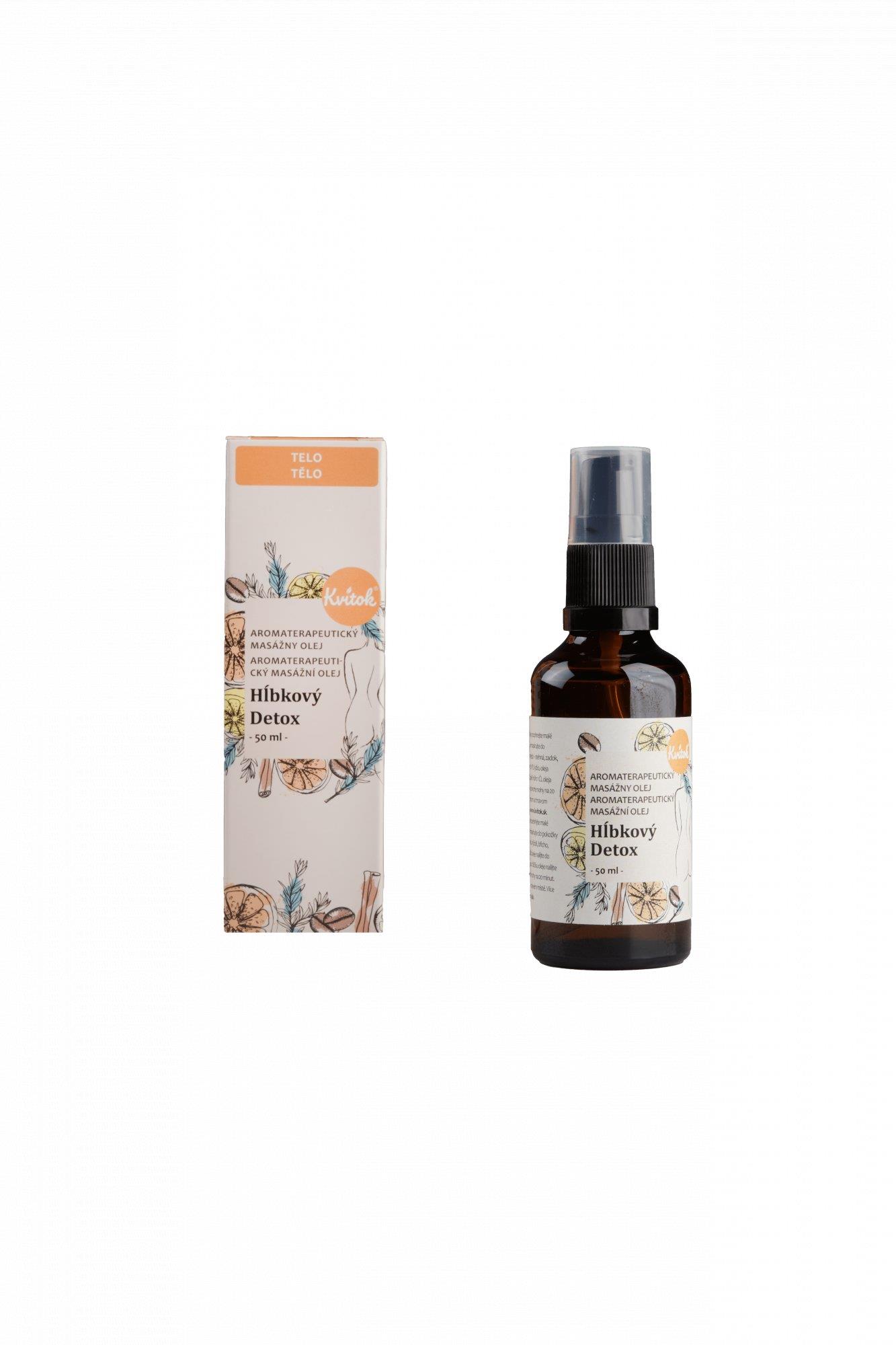 Kvitok Masážní olej proti celulitidě Hloubkový detox 50 ml