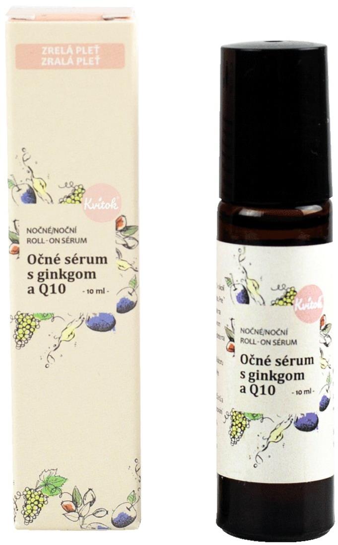 Kvitok roll-on sérum na oční okolí s koenzymem Q10 - noční 10 ml