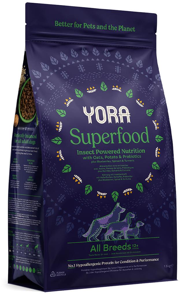 YORA granule z hmyzu Superfood Adult All Breeds 1,5 kg
