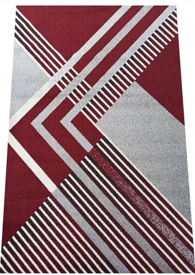 Kusový koberec Otto 03 šedočervený - 80x150cm