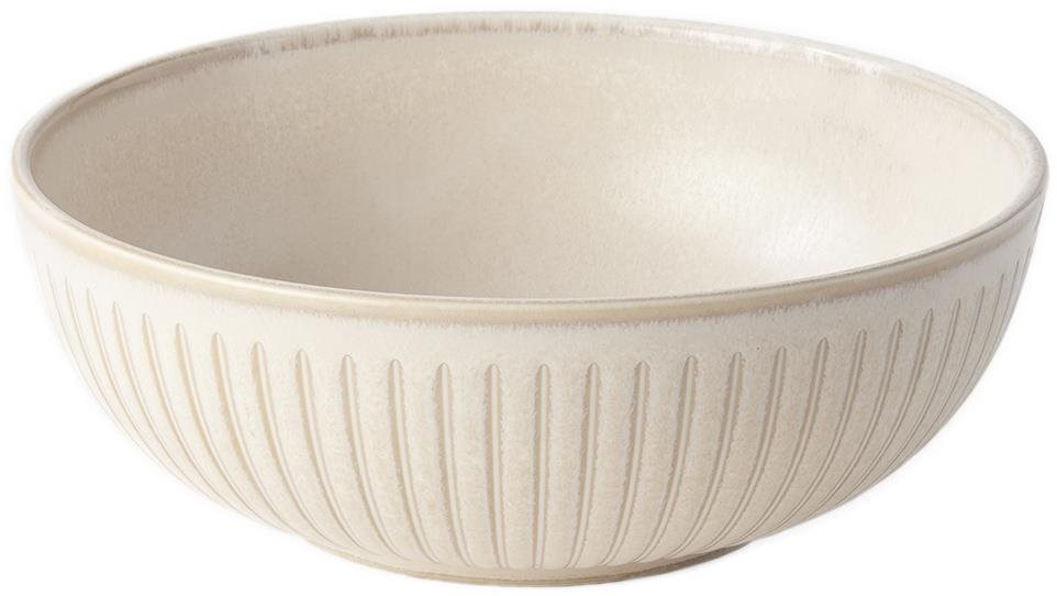 Made In Japan Miska 1 ks 19,5 cm Ridged Alabaster