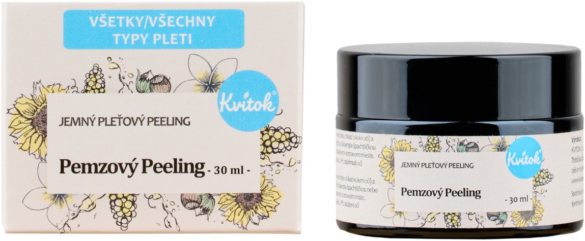 Kvitok Jemný pleťový pemzový peeling pro všechny typy pleti 30 ml