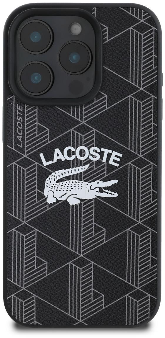 Lacoste Blend Monogram MagSafe Zadní Kryt pro iPhone 16 Pro Black