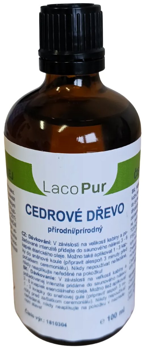 LACOFORM Éterický olej 100 ml, cedrové dřevo