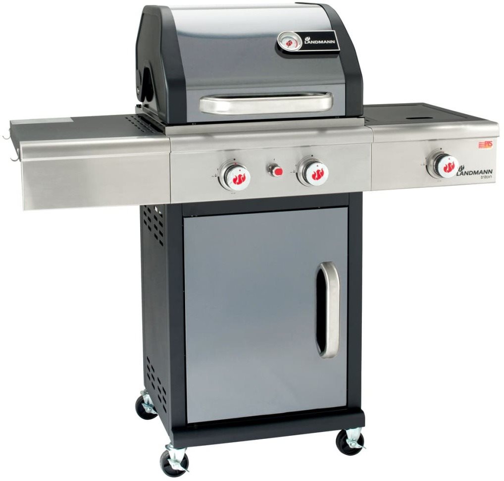 LANDMANN Gril plynový TRITON PTS 2.1, 10 kW, grafit