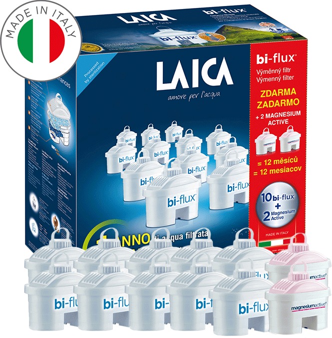 Laica Bi-Flux univerzální 10ks + 2ks magnézium F12SES0