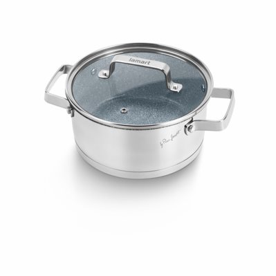 Lamart Hrnec nerez 18cm STONESS LT1102