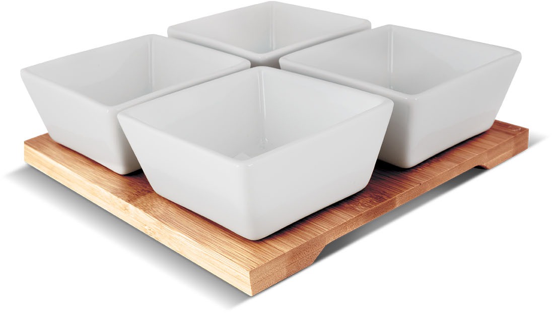 Lamart Sada servírovacích misek 4ks BAMBOO LT9018
