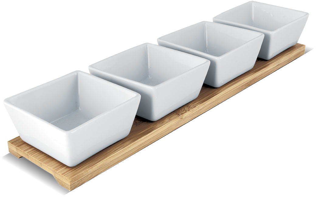 Lamart Sada servírovacích misek 4ks BAMBOO LT9020