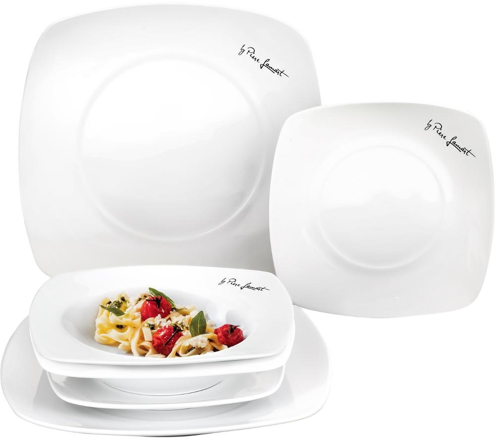Lamart Sada čtvercových talířů 6ks Dine LT9002