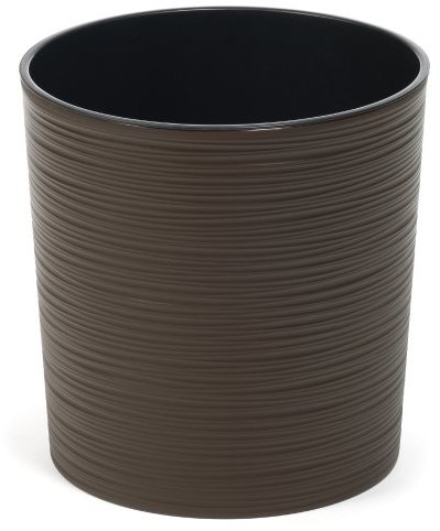 LAMELA Květináč MALWA DLUTO - vroubek, 250 mm, moka