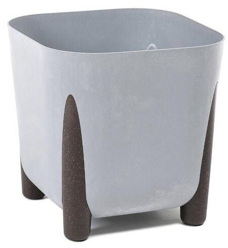 Lamela Květináč FRIDA 29 cm, ECO, hranatý, efekt šedý beton