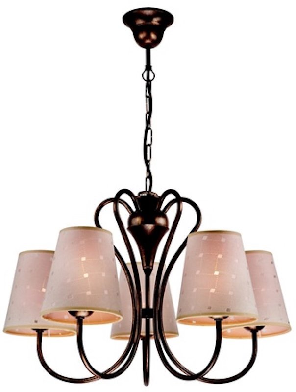 Lamkur LM-5.44 BROWN materiál metal, textile 25292 chandelier