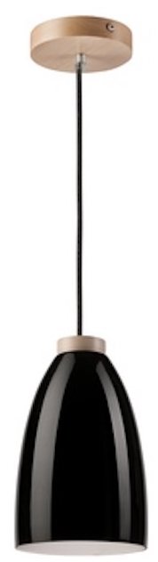 Lamkur LM-1.1/38 BLACK materiál glass 28897 single lamp