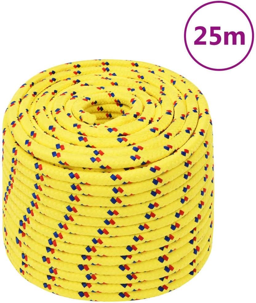 SHUMEE Lodní lano žluté 14 mm 25 m polypropylen