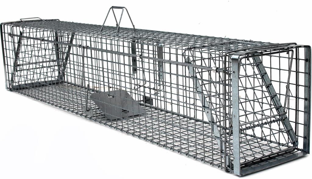 LAPKA Profesionální past na lišky, kuny, vydry a kočky TRAP H 150 × 34 × 34 cm V2