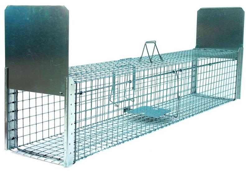LAPKA Profesionální past na lišky, kuny, vydry a kočky TRAP ST 118 × 34 × 34 cm V2