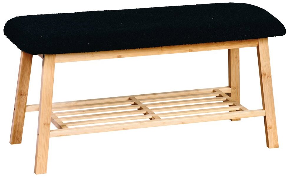 Kesper Lavice s čalouněným sedákem 90 × 34 × 45 cm, bambus