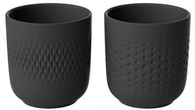 VILLEROY & BOCH Sada hrnků Manufacture Collier Noir, 2 ks