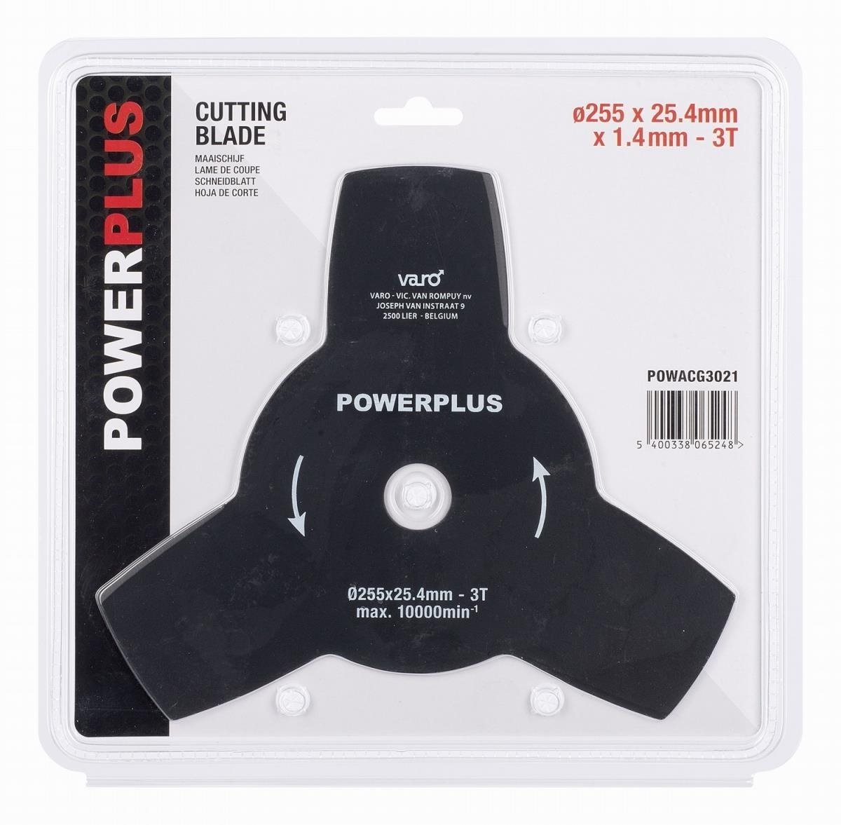 POWERPLUS Náhradní nůž pro křovinořezy 255mm POWACG3021