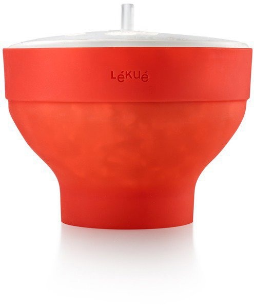 Lékué Nádoba na přípravu popcornu v mikrovlnce červená