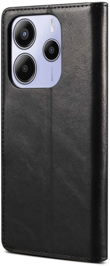 Lenuo Leather flip pro Xiaomi Redmi Note 14 5G černé