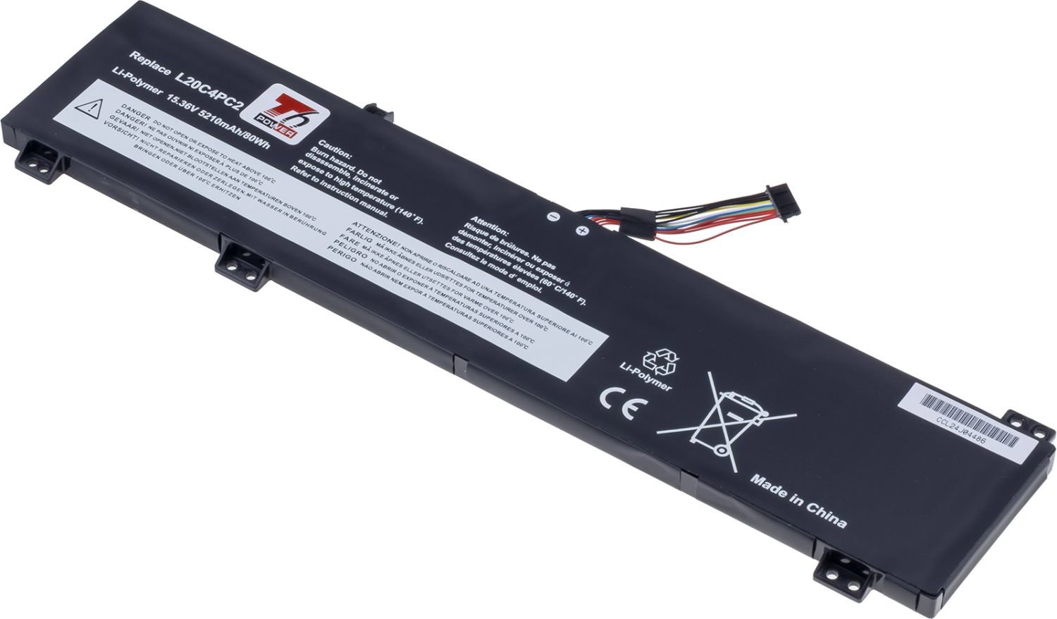 T6 Power pro Lenovo Legion 5-17ACH6, 5-17ITH6, 5210 mAh, 80 Wh, 4cell, Li-poly