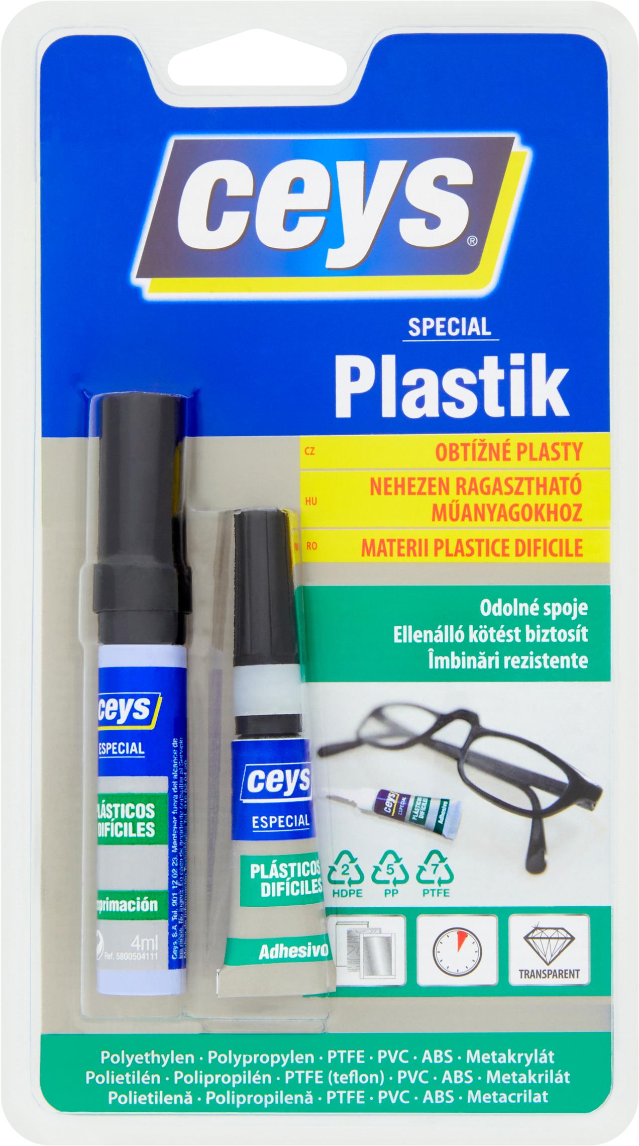 CEYS Special plastik na obtížné plasty 3 g + 4 ml