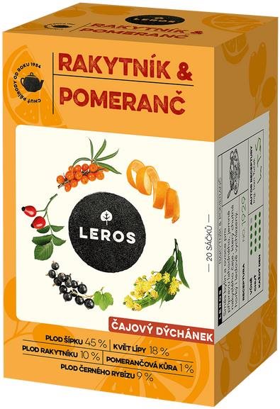 Leros čajový dýchánek, rakytník & pomeranč 20 x 2 g