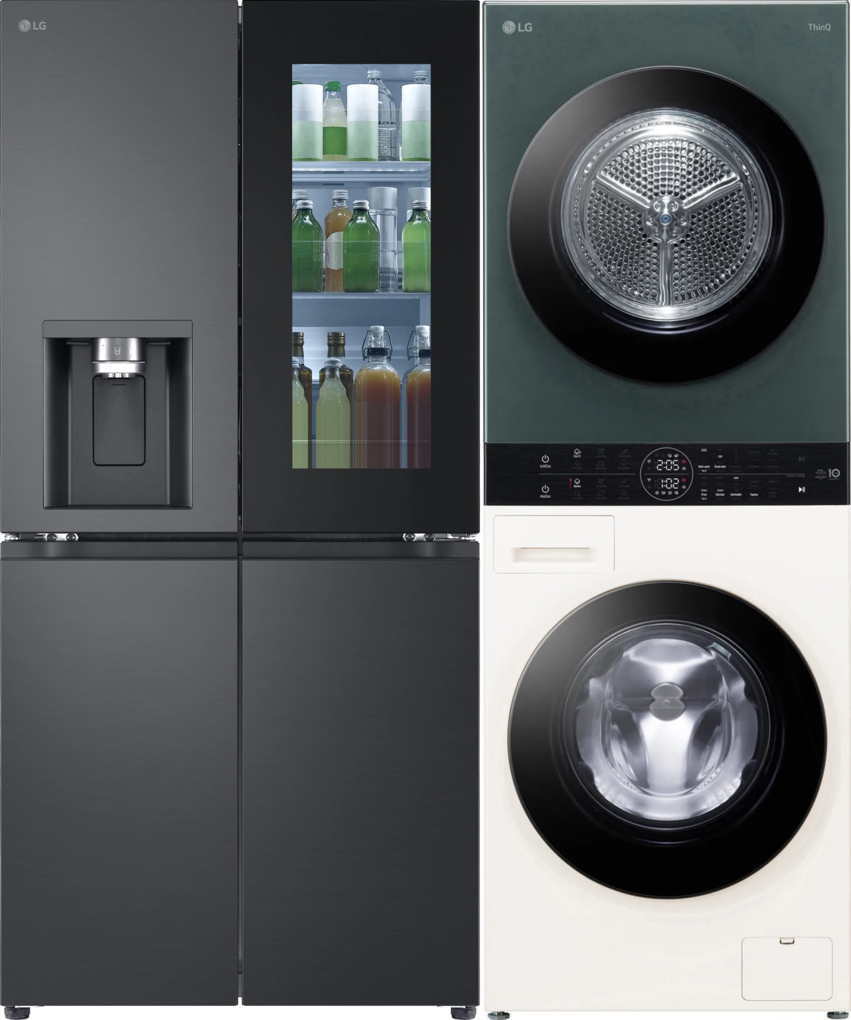 LG GMG960EVEE + LG WashTower WT1210EGF