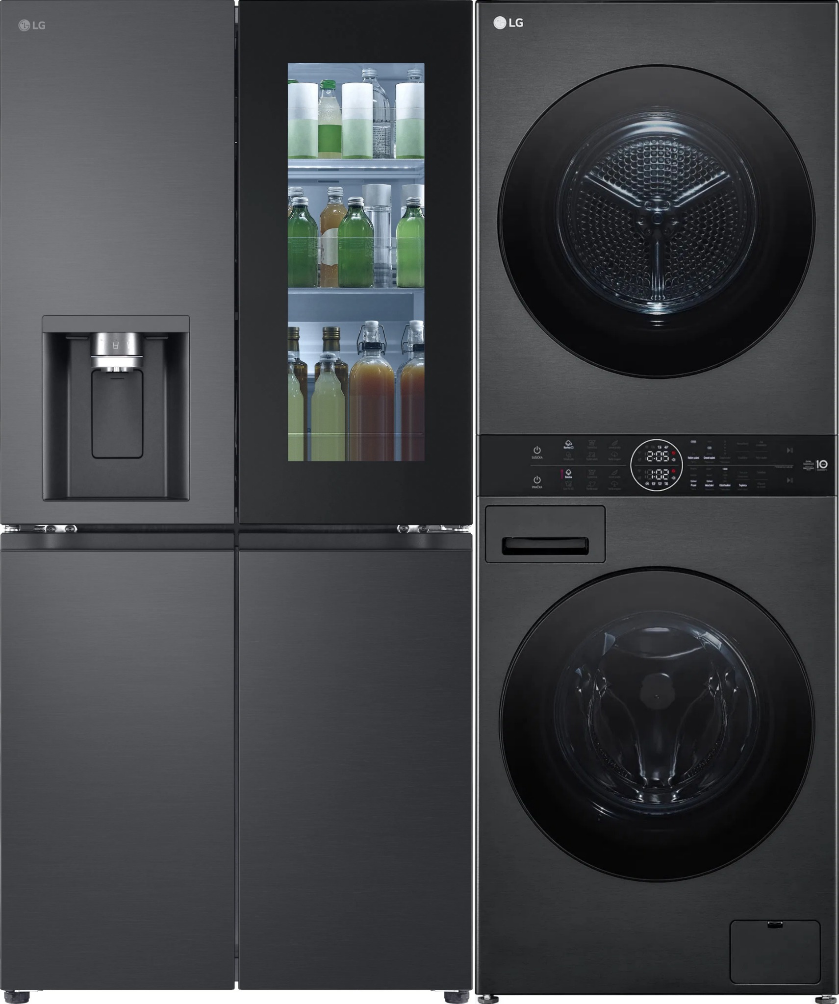 LG GMG860EPBE + LG WashTower WT1210BBF