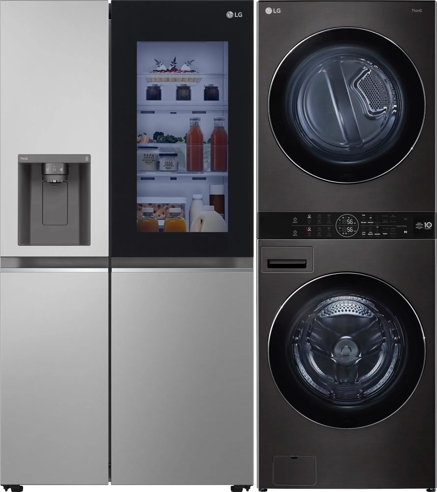 LG GSGV80PYLD + LG WashTower WT1716BBF