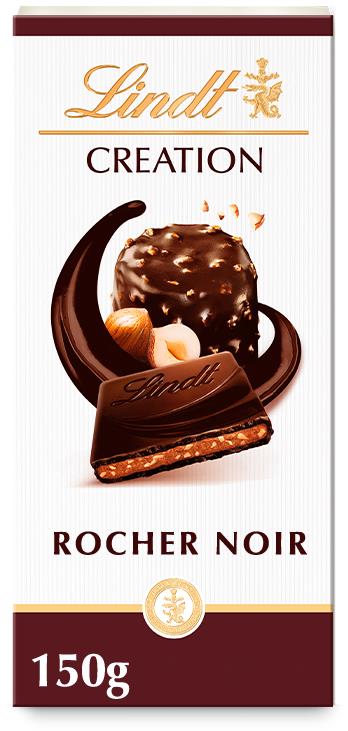 Lindt Creation Hořká čokoláda plněná lískooříškovou náplní 150 g