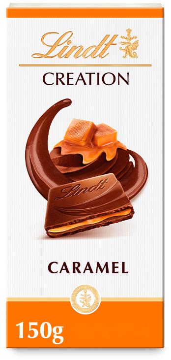 Lindt Creation Mléčná čokoláda plněná karamelem 150 g