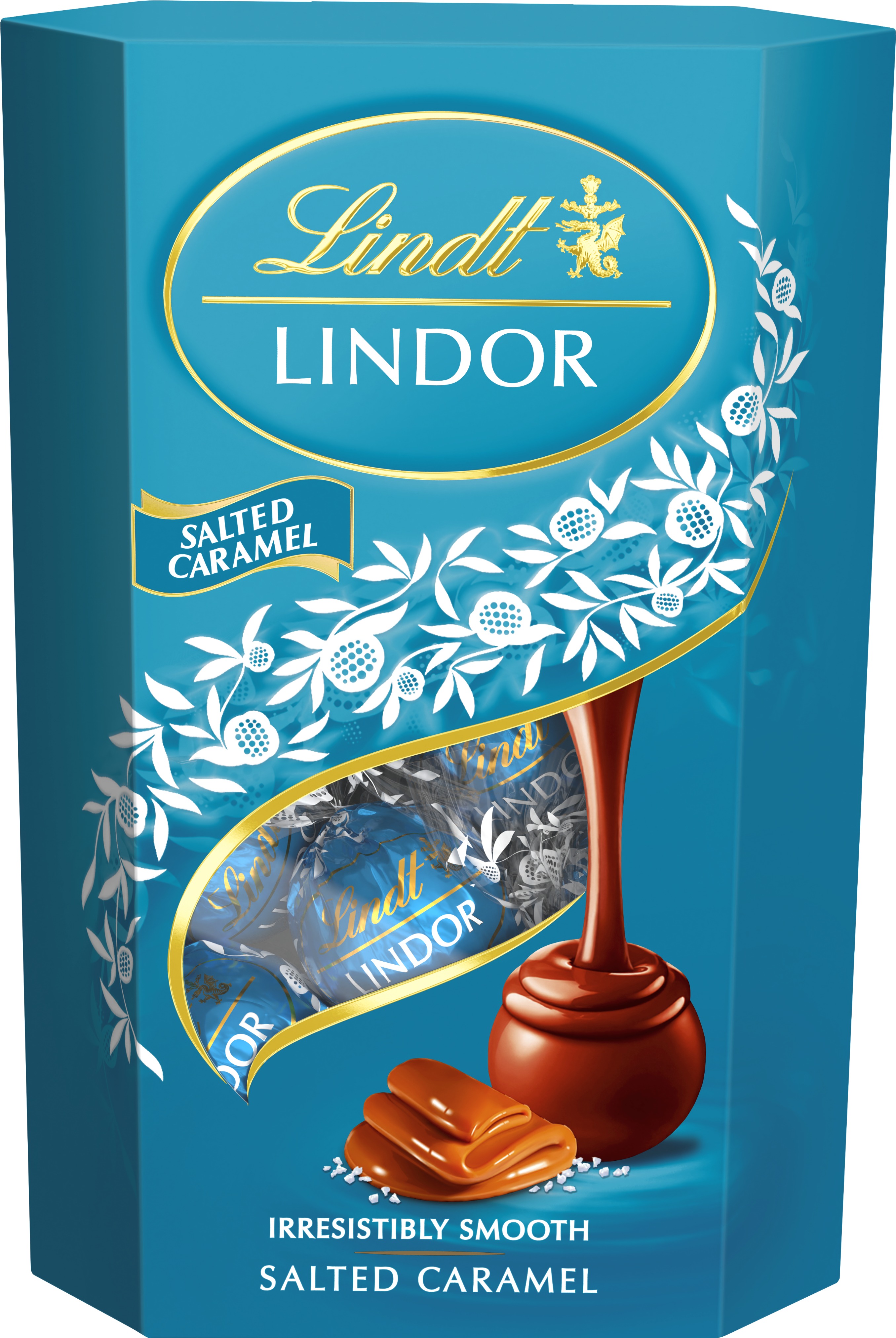 Lindt Lindor Bonboniéra čokoládové pralinky slaný karamel 200 g